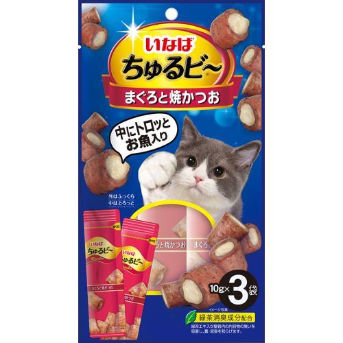 INABA ちゅ〜る いなば食品 ちゅるビーまぐろと焼かつお 3袋
