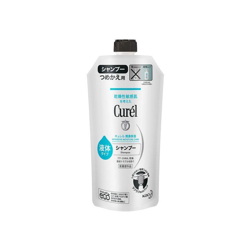 Curel 3個セット 花王 キュレルシャンプー つめかえ用 340ML あすつく