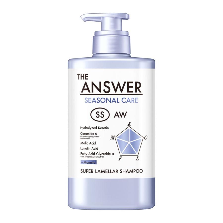 THE ANSWER(ジアンサー)　シーズナルケア　SS　スーパーラメラシャンプー　ポンプ　400ml（Yahoo!・ウエルシア）