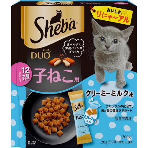 Sheba シーバ キャットフード 毛玉ケア クリーミーミルク かつお 30箱 シーバ マース シーバ デュオ 子ねこ用 クリーミーミルク味 200g