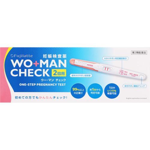 不二ラテックス 【第2類医薬品】ウー・マン チェック 2回用