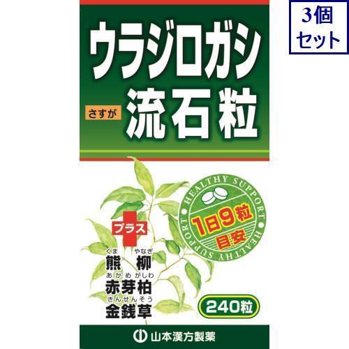 3個セット　山本漢方　ウラジロガシ流石粒　240粒　送料無料　あすつく｜ehac