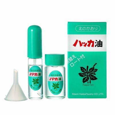 【新品未開封】北見ハッカ通商 ハッカ油 セット詰替えロート付 5個セット 北見ハッカ通商 ハッカ油セット スプレー11.5ml ボトル20ml 詰替え