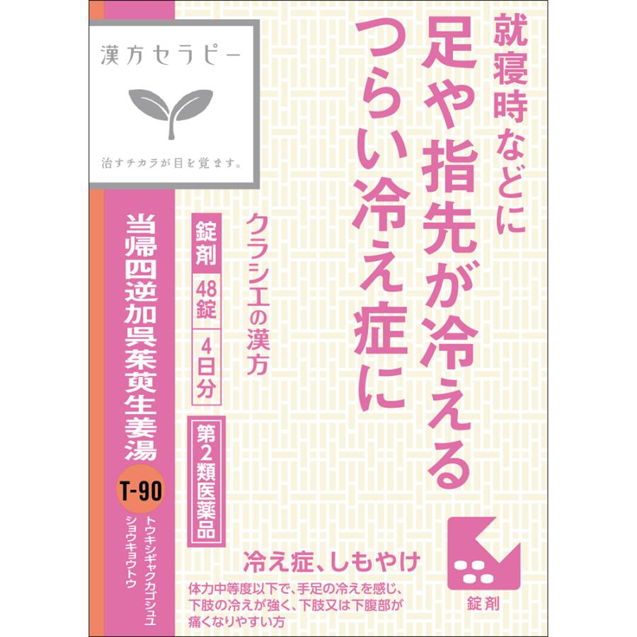 Kracie（クラシエ） 3個セット 【第2類医薬品】当帰四逆加呉茱萸生姜湯エキス錠クラシエ 48錠 あすつく 送料無料 : ウエルシア ...