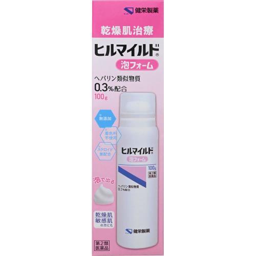 保湿剤　泡タイプ　2本セット ヒルマイルド 【第2類医薬品】ヒルマイルド泡フォーム 100g