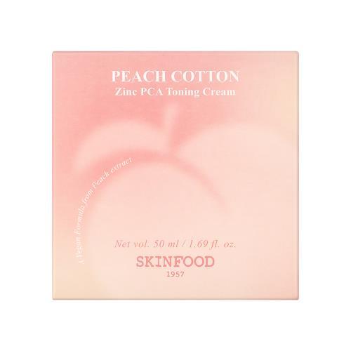 SKINFOOD ピーチコットン ジンクPCA トーニングクリーム 50ml ピーチコットン ジンクPCA トーニングクリーム クリーム スキンフード