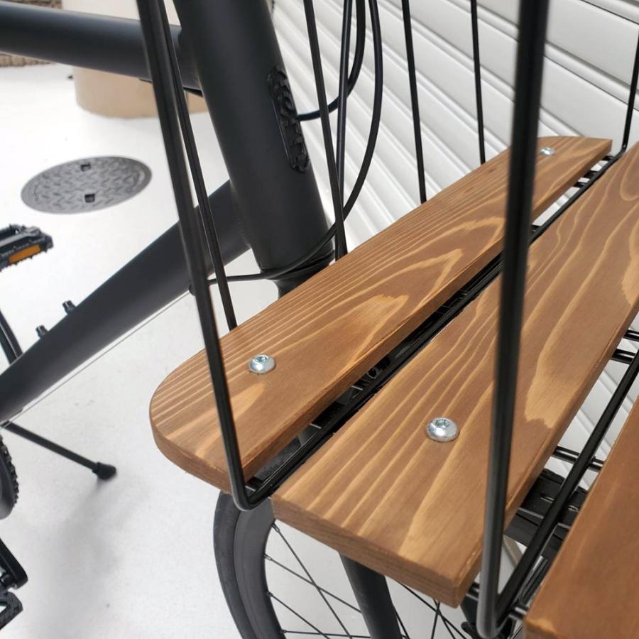 【美車・室内保管】Tern crest 46サイズ リアカゴ付き tern 限定特価(akibo) 底板Sウッドバスケットフルカスタム CREST