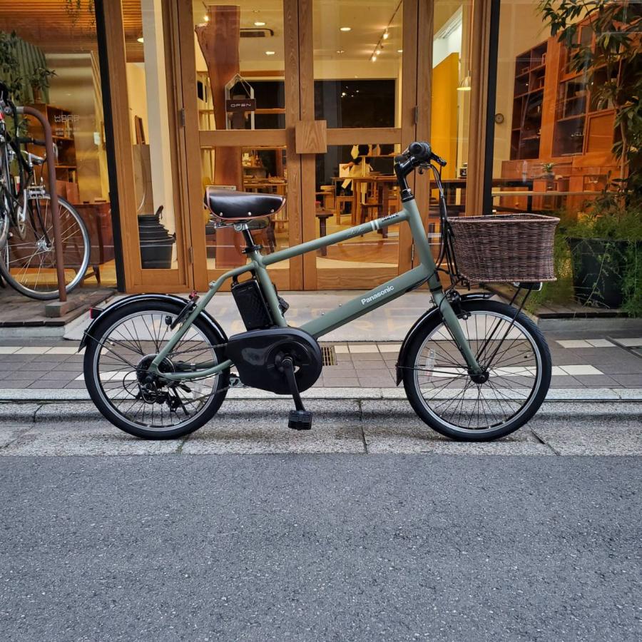 カゴなしパナソニック　電動　ベロスターミニ  カスタム　カーキ　ブルックス ベロスター VELOSTAR MINI (BE-FVS071) (ベロスターミニフルカスタム