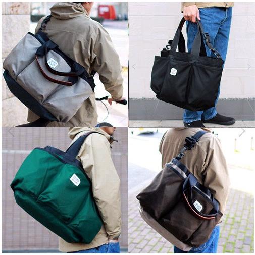 UTILITY TOTE (ユーティリティトート) カラー：グリーン x ブルー