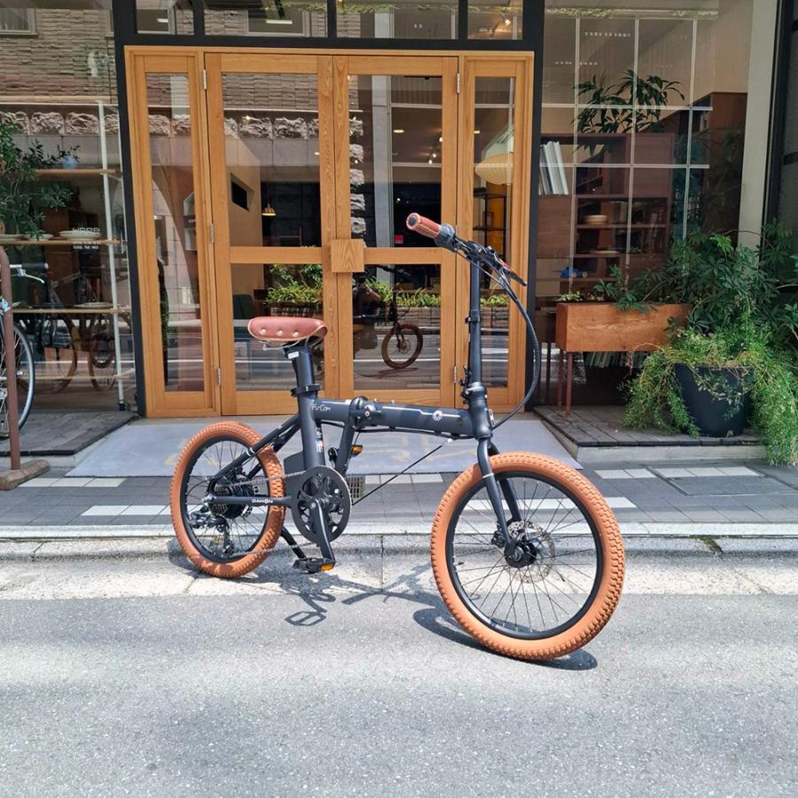 DAHON（ダホン） ライトブラウンカスタム Fu-Com（フューコム） 電動アシストフォールディング・E-bike（イーバイク） 型式認定 ...