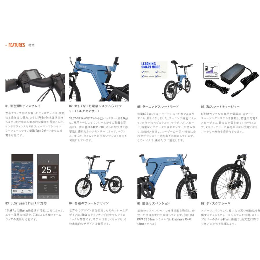 BESV（ベスビー） PSA2（ミニベロe-バイク） AIで進化するe-Bike 電動
