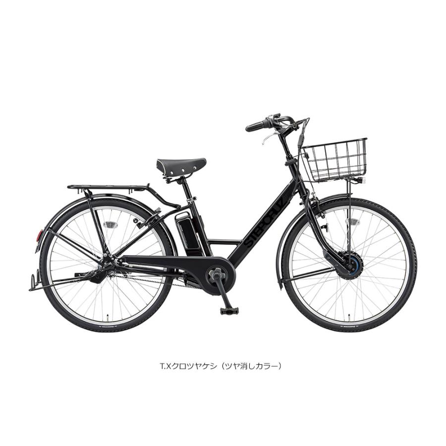 電動アシスト自転車 ブラック 2バスケット STEPCRUZ プラパイプバスケット搭載厳選カスタム STEPCRUZ(ステップ