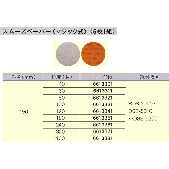 [1点までメール便可]京セラKYOCERA　ベルトジスクサンダー用スムーズペーパー　180番（旧リョービRYOBI）｜ehanshinys｜02