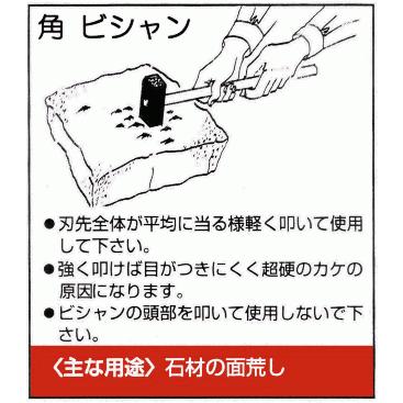 送料込■三木技研　超硬石材加工具　C-59　角ビシャン　両刃337　25刃×49刃（北海道・沖縄・離島は送料別）｜ehanshinys｜02