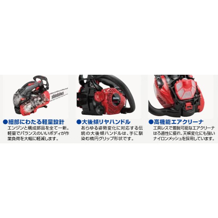 送料込■新ダイワ　エンジンチェンソー　E2125TS/250C (250mm軽量カービングバー仕様) (北海道・沖縄・離島への発送は別途送料追加)｜ehanshinys｜02