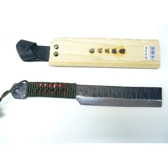 送料込■本職用打刃物　池内の山鉈　165mm　鞘付(北海道・沖縄・離島は送料別)