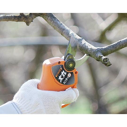 送料込□ニシガキ 充電式剪定鋏 太丸ハンディ25 (バッテリー・充電器