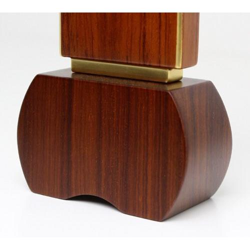 最短3日で発送 文字入れ無料』優徳 ブラウン 3.0寸 唐木位牌 モダン