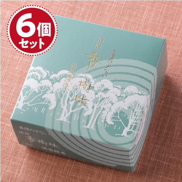 渦巻線香 玉初堂 清澄香樹林(14枚入り)×6個セット糸なしタイプ #6803『あすつく対応』