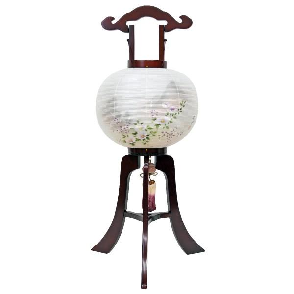 行灯 盆提燈 ちょうちん 桜 12号 絹 巧 二重 夕映え 1対（対柄） #2 冠婚葬祭、宗教用品-キッチン、日用品、文具