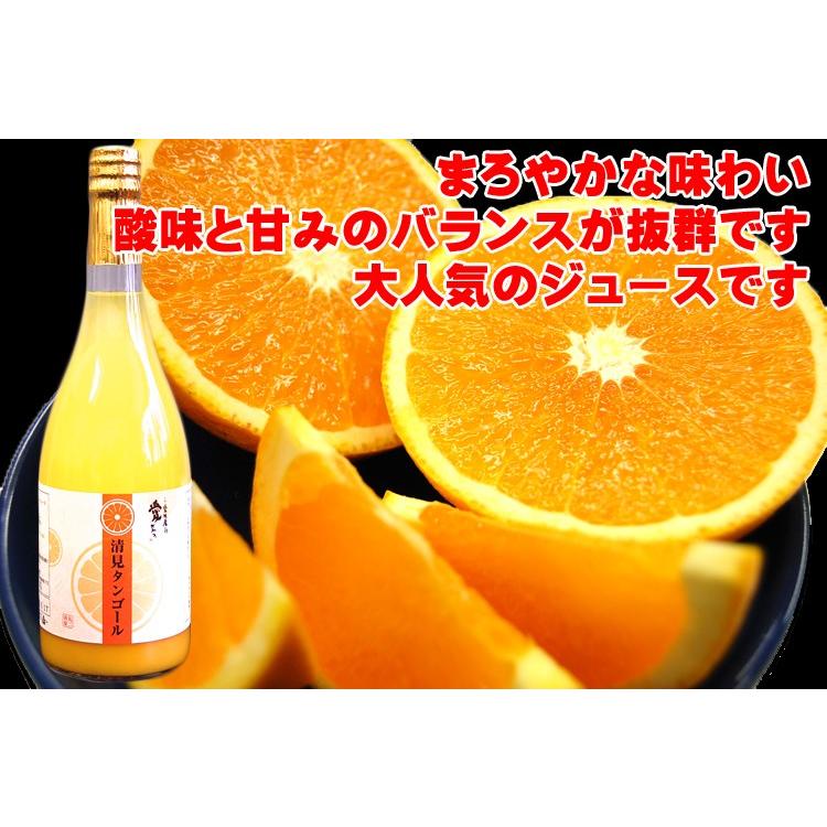 愛媛産 清見100％ストレートジュース（720ml×6本）送料無料