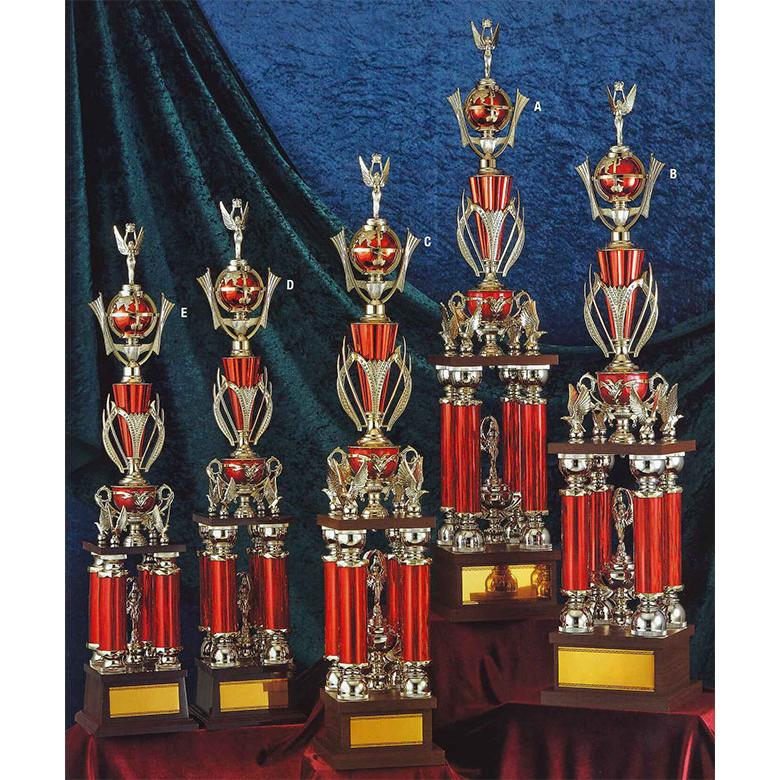 4本柱 トロフィー 2　A604 Cサイズ