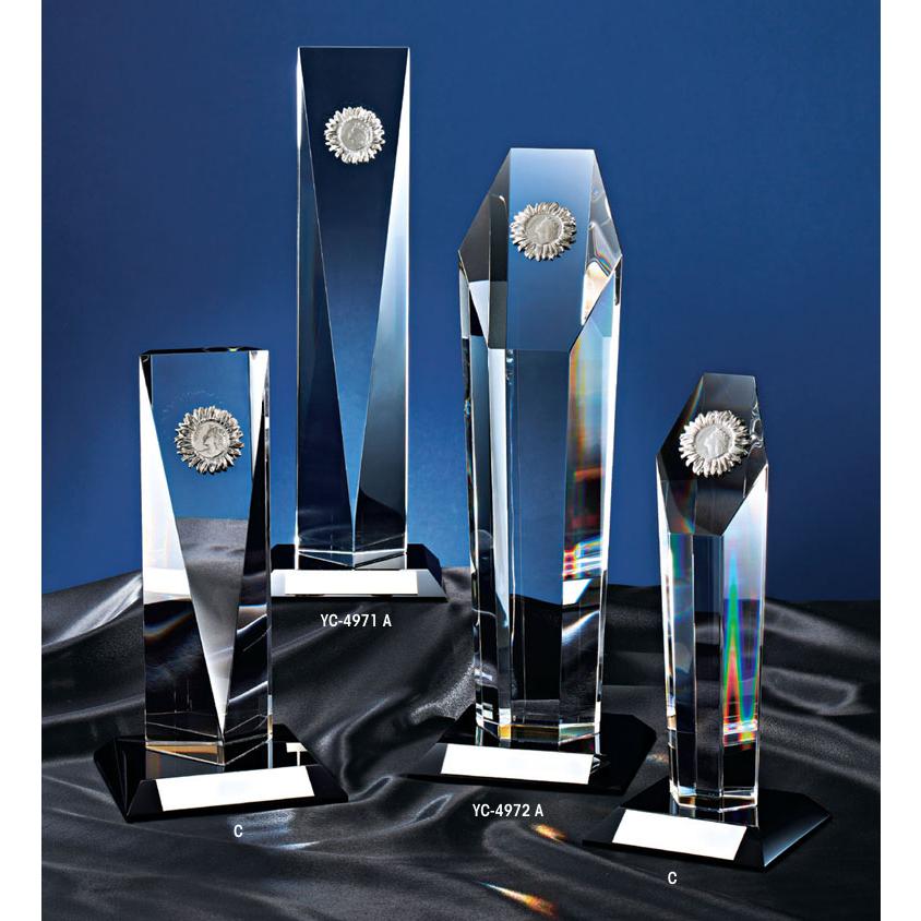 クリスタル ブロンズ 2 YC-4971 Aサイズ : 記念品専門店の愛媛記章