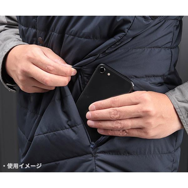 ジーベック（XEBEC） ヒーター内蔵ベスト 167-19 LLサイズ ディープ