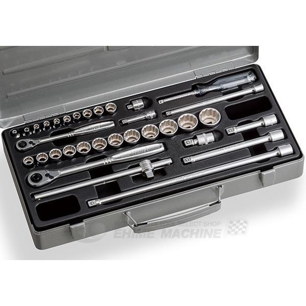 ソケットレンチセットTONEです！ TONE ソケットレンチセット 差込角9.5mm 18点セット 3130MP 1