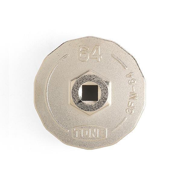 TONE（トネ） オイルフィルターレンチ 14角 外径72mm 全高35mm 差込角