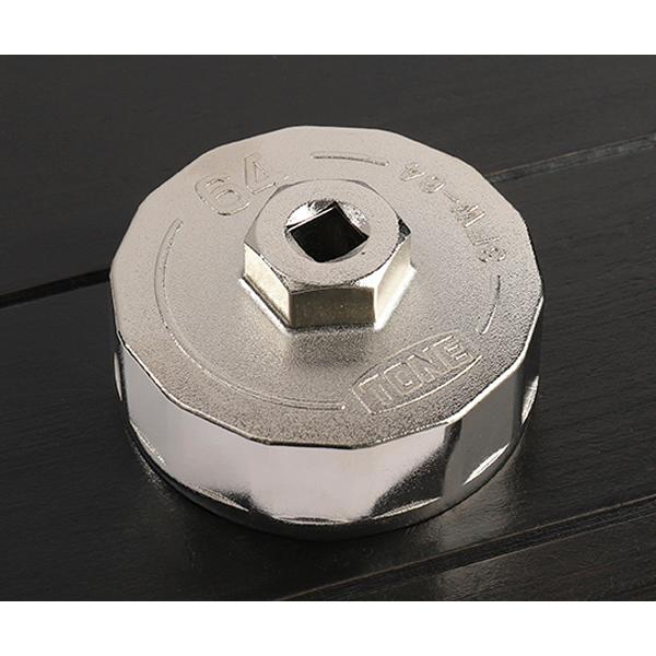 TONE（トネ） オイルフィルターレンチ 14角 外径72mm 全高35mm 差込角