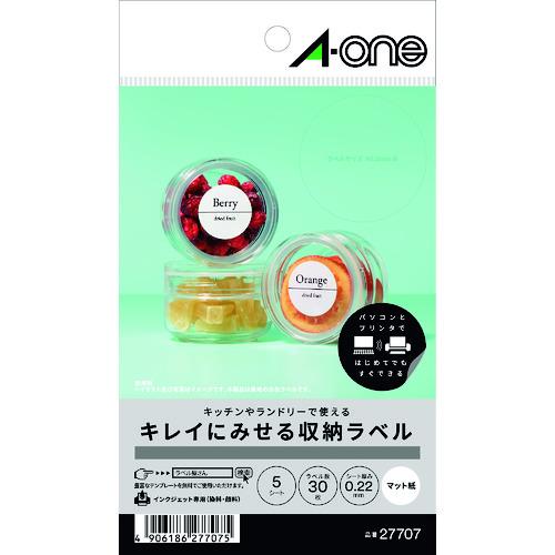 3M エーワン キレイにみせる収納ラベル インクジェット マット紙 白 A6