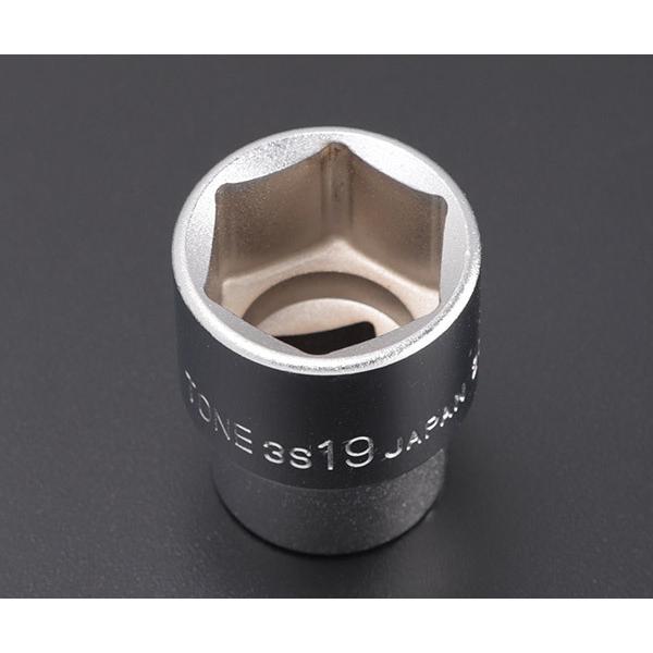 TONE（トネ） ソケット(6角) 対辺寸法19mm 全長32mm (3S-19