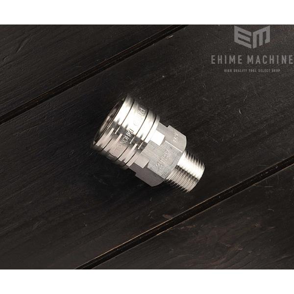 カプラ 日東工器 3TSM 洗車機用ステンカプラ ソケット おねじ 3/8
