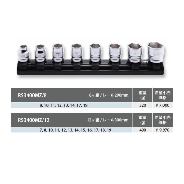 Ko-ken（コーケン） Z-EAL 9.5sq. 6角 スタンダードソケットレール 