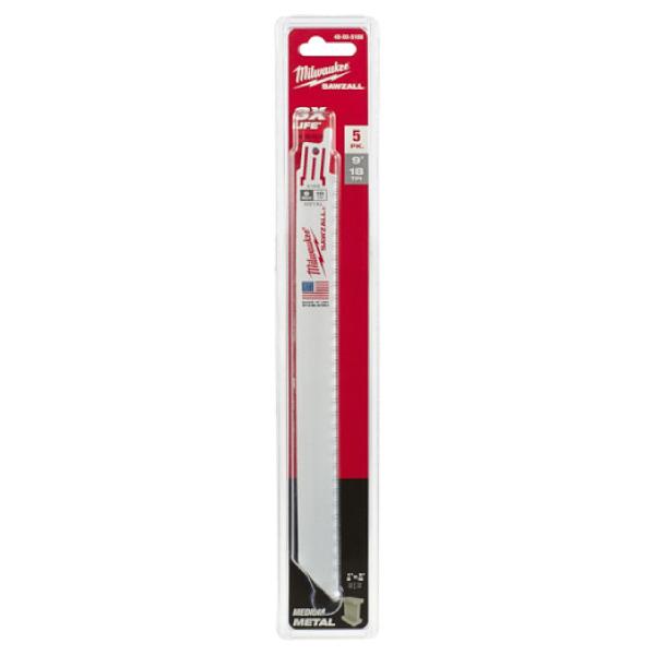Milwaukee（ミルウォーキー） 日本正規品 THIN KERF金工用レシプロソーブレード 18TPI 229mm(5本パック) (48 ...