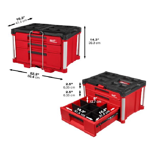 Milwaukee（ミルウォーキー） 日本正規品 工具箱 PACKOUT マルチサイズ