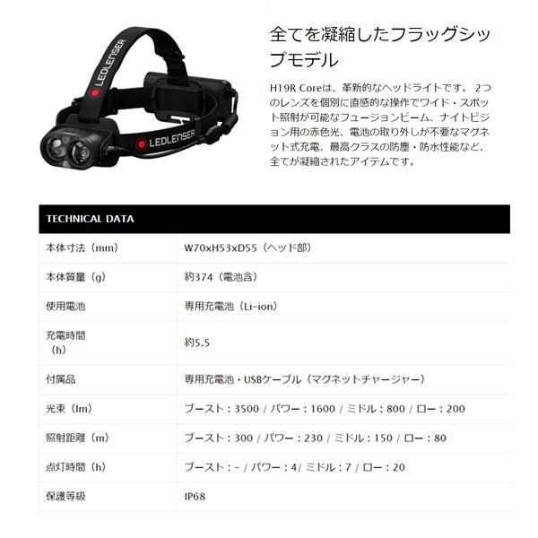 LEDLENSER H19R Core LEDヘッドライト 3500lm 502124 レッド LEDLENSER H19R Core LEDヘッドライト 3500lm 502124 レッド