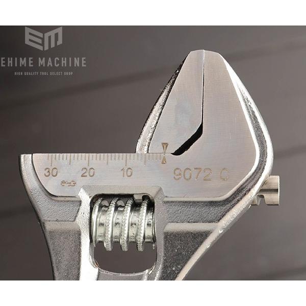 BAHCO（バーコ） 日本正規品 モンキーレンチメッキ 全長257mm (9072C