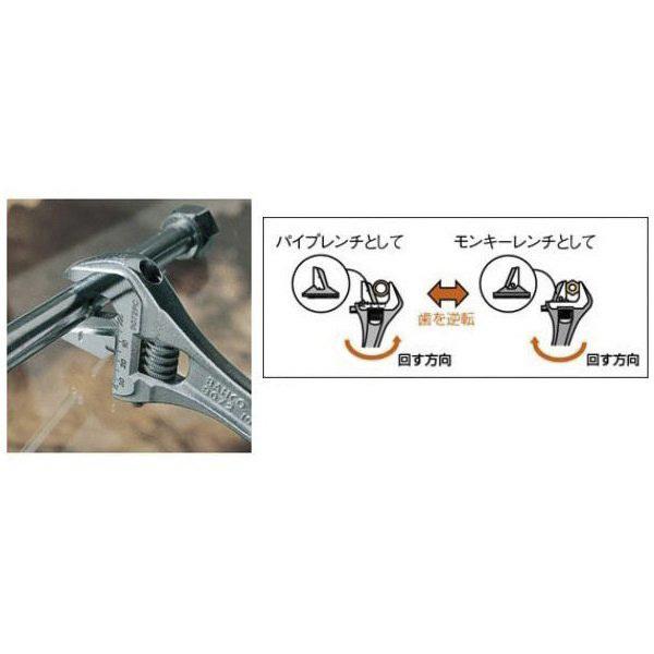 BAHCO（バーコ） 日本正規品 パイプレンチ兼用モンキーレンチ 最大口