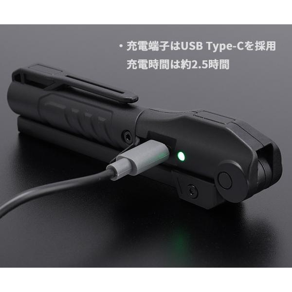 KTC 充電式LED折りたたみライト 明るさ100(メイン・強/サブ)lm (AL815V