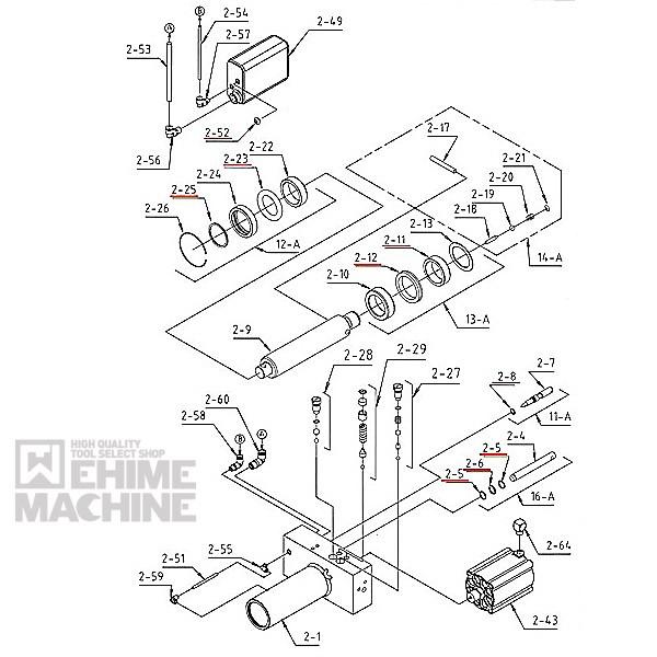 メーカー直送品] MASADA ASJ-20ML用パーツ パッキンセット ASJ-20ML-PA