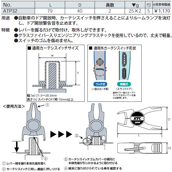 KTC ぴーぴーストッパー[2コ組] ATP32 : エヒメマシン Yahoo