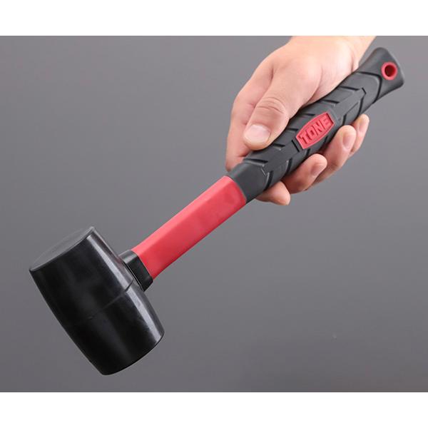 TONE（トネ） ゴムハンマー 0.5ポンド 全長290mm (BHAG-05