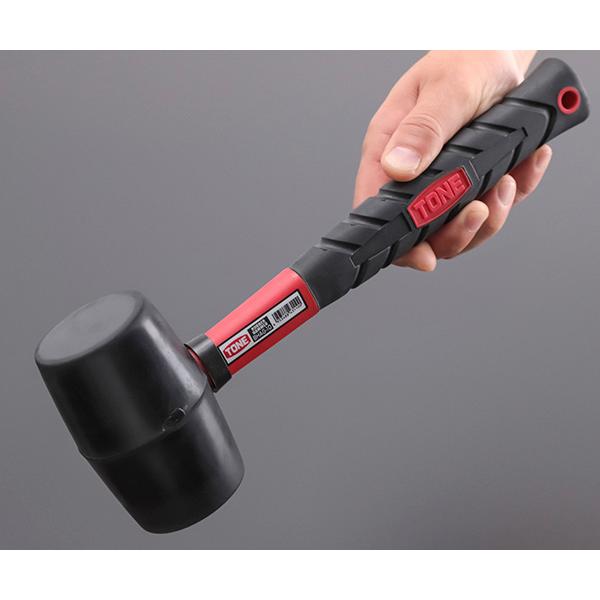 TONE ゴムハンマー 1.0ポンド 全長300mm (BHAG-10)(4953488431100
