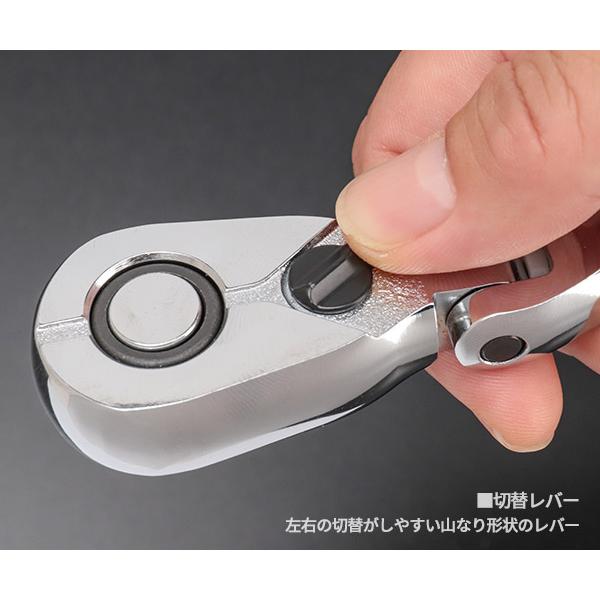 KTC BR3FL フレックスロングラチェットハンドル【リライズ野田愛宕店】【店頭取引限定】【未使用】【管理番号：IT8JBPTCZKKW】 KTC 9.5sq フレックスロングラチェットハンドル BR390FL 自動車の