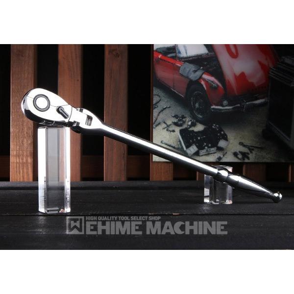 KTC ロング首振りラチェットハンドル 差込角12.7mm(12.7sq.)(1/2) 送り