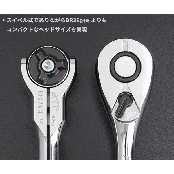 ルーチェ コーケン Z-EAL 9.5sq. 首振りラチェットハンドル （ショート