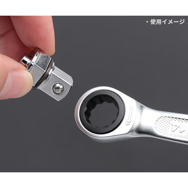 KTC BZ14-BA3 ラチェットめがね用ドライブ角アダプター 14mm KTC BZ14-BA3 ラチェットめがね用ドライブ角アダプター 14mm
