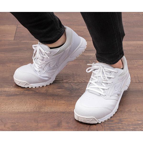 ■新品★ミズノ オールマイティ CS★安全靴★C1GA171001★セーフティー ミズノ 安全靴 C1GA171001 27.0cm ホワイト オールマイティCS 紐